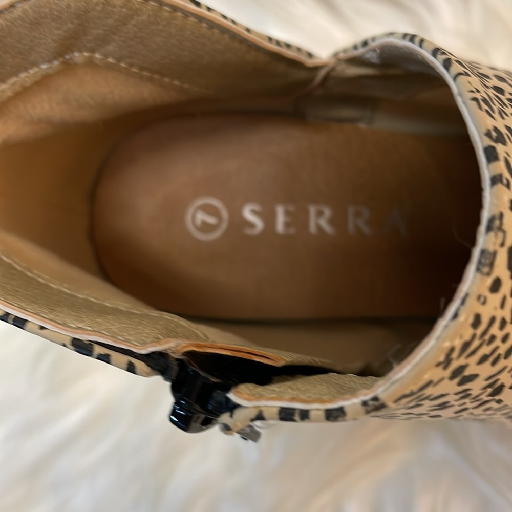 SERRA ANKLE BOOTies SIDE ZIP 3 Inch Heel Accent Angle -7- #0102 - Picture 8 of 9